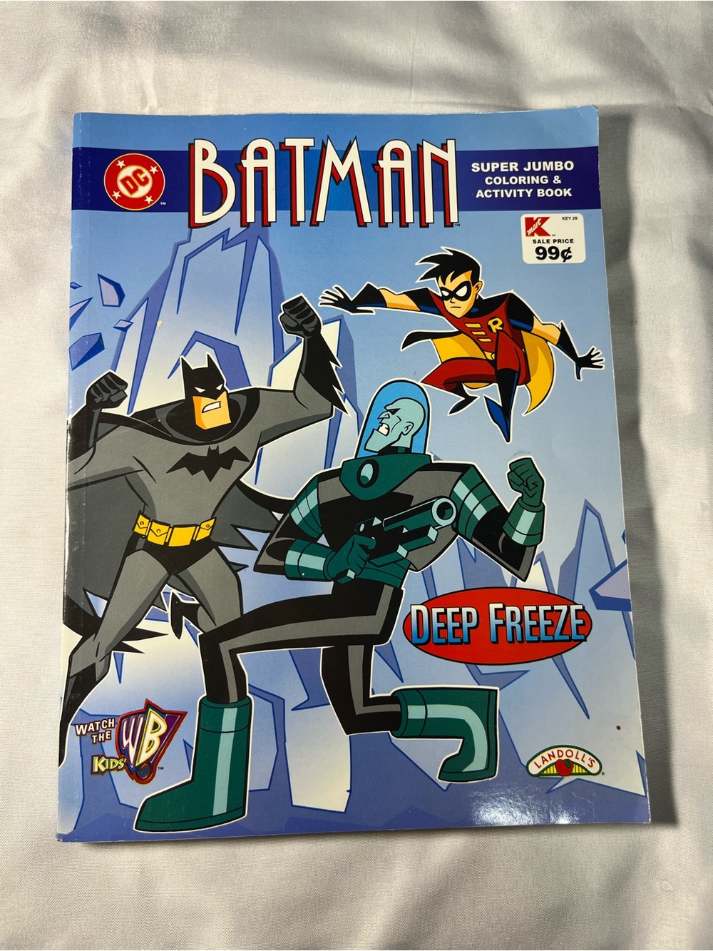1999 Batman The Animated Series Jumbo Coloring & Activity Book Deep Freeze DC